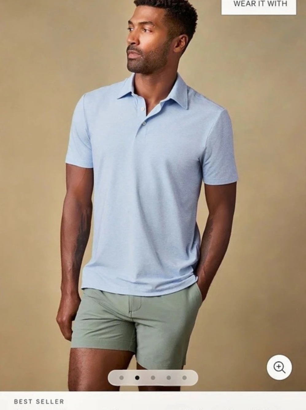 Faherty Short-Sleeve Movement Polo iBlue Size Medium